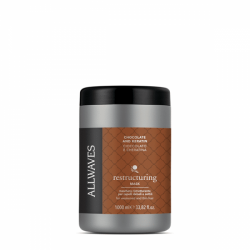 Allwaves Restructuring csokoládé keratin regeneráló maszk roncsolt hajra, 1 l Allwaves Restructuring csokoládé keratin regeneráló maszk roncsolt hajra, 1 l