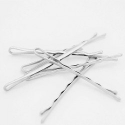 EF-ES hullámcsat ezüst gömbös, 5 cm, 20 db EF-ES hullámcsat ezüst gömbös, 5 cm, 20 db