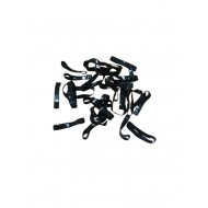 EF-ES szilikon hajgumi, fekete széles