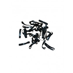 EF-ES szilikon hajgumi, fekete széles