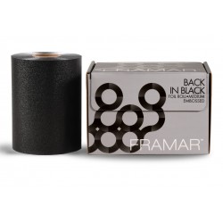 Framar Embossed Roll Back in Black dombornyomott színes melírfólia, 97,5 m Framar Embossed Roll Back in Black dombornyomott színes melírfólia, 97,5 m