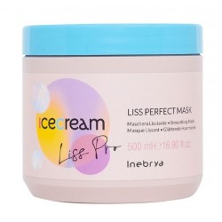 Inebrya Ice Cream Liss Perfect egyenesítő pakolás, 500 ml Inebrya Ice Cream Liss Perfect egyenesítő pakolás, 500 ml