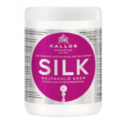 Kallos KJMN Silk hajpakolás olívaolajjal és selyemproteinnel, 1 l Kallos KJMN Silk hajpakolás olívaolajjal és selyemproteinnel, 1 l