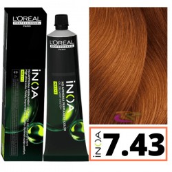 Loreal INOA ammóniamentes hajfesték 60 ml - 7.43 Loreal INOA ammóniamentes hajfesték 60 ml - 7.43