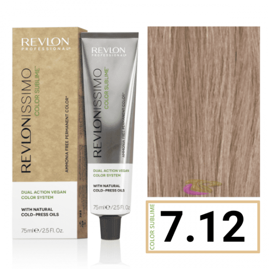 Revlon Professional Revlonissimo Color Sublime hajfesték 7.12, 75 ml Revlon Professional Revlonissimo Color Sublime hajfesték 7.12, 75 ml