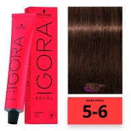 Schwarzkopf Igora Royal hajfesték, 60 ml 5-6
