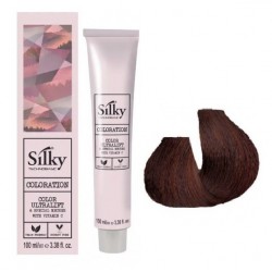 Silky hajfesték 4.45 réz-mahagóni középbarna Silky hajfesték 4.45 réz-mahagóni középbarna