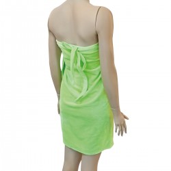 Kozmetikai kezelőruha bambusz frottír, kötős zöld