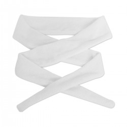 Kozmetikai kötős frottír bambusz fejpánt, fehér Kozmetikai kötős frottír bambusz fejpánt, fehér