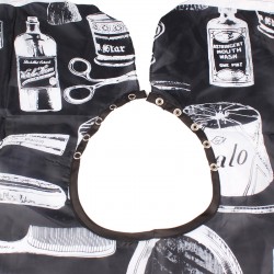 Hair Power fekete mintás hajvágó kendő Hair Power fekete mintás hajvágó kendő