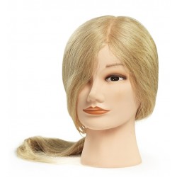 Bratt szőke babafej humán hajjal, 45-50 cm Bratt szőke babafej humán hajjal, 45-50 cm