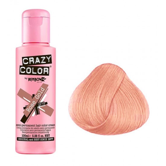 Crazy Color hajszínező krém 100 ml, 73 Rose Gold