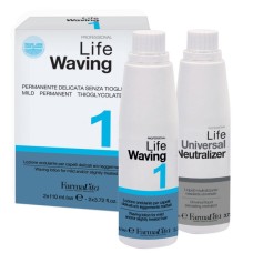 FarmaVita Life Waving Dauerszett 1 - vékonyszálú, normál és vegyileg kevésbé igénybevett hajra, 2x110 ml