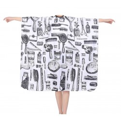 Hair Tools fehér mintás hajvágó kendő Hair Tools fehér mintás hajvágó kendő