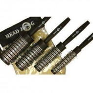 Head Jog hőtárolós hajkefe csomag 4 db, fekete-ezűst
