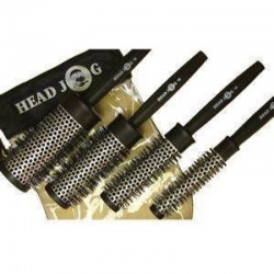 Head Jog hőtárolós hajkefe csomag 4 db, fekete-ezűst