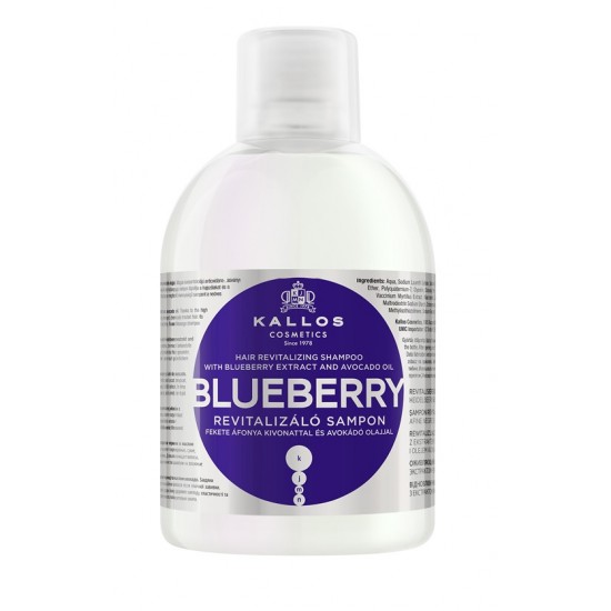 Kallos Blueberry fekete áfonya revitalizáló sampon, 1 l