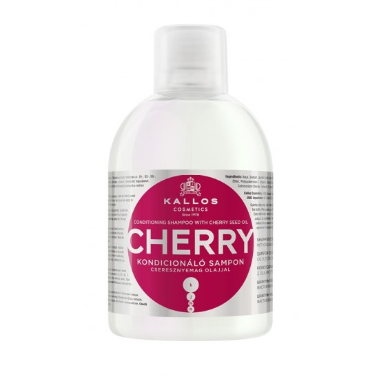 Kallos Cherry sampon cseresznyemag olajjal, 1 l