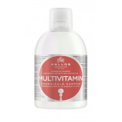 Kallos Multivitamin energizáló sampon ginzeng kivonattal és avokádó olajjal, 1 l Kallos Multivitamin energizáló sampon ginzeng kivonattal és avokádó olajjal, 1 l
