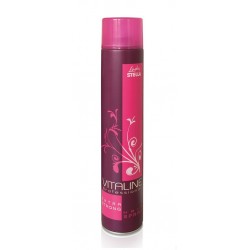 Lady Stella Vitaline extrém erős pink hajlakk mangó illattal, 500 ml Lady Stella Vitaline extrém erős pink hajlakk mangó illattal, 500 ml