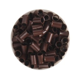 Mikrohüvely 4 mm középbarna, 100 db Mikrohüvely 4 mm középbarna, 100 db