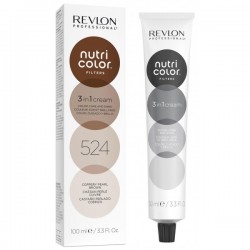 Revlon Nutri Color Creme színező hajpakolás 524 Rezes gyöngyház barna, 100 ml Revlon Nutri Color Creme színező hajpakolás 524 Rezes gyöngyház barna, 100 ml