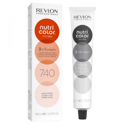Revlon Nutri Color Creme színező hajpakolás 740 Világos rezes, 100 ml Revlon Nutri Color Creme színező hajpakolás 740 Világos rezes, 100 ml