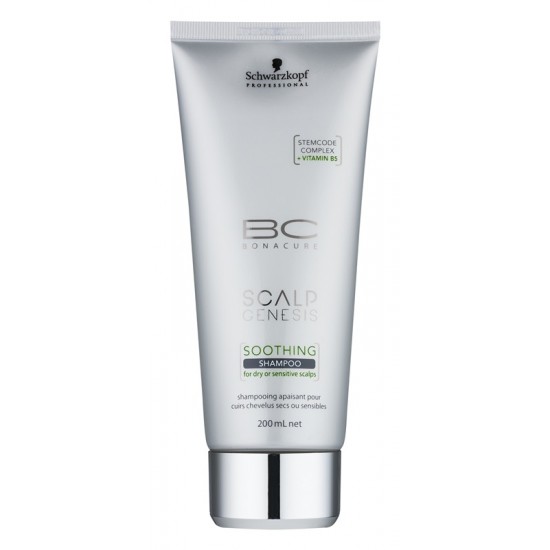 Schwarzkopf Professional BC Scalp Genesis nyugtató sampon száraz hajra és érzékeny fejbőrre, 200 ml