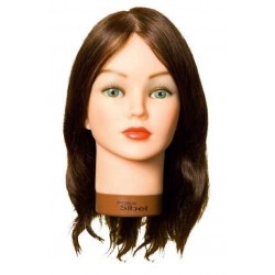 Sibel Kathia gyakorló babafej humán hajjal, 35 cm Sibel Kathia gyakorló babafej humán hajjal, 35 cm
