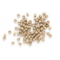 Szilikonos mikrogyűrű hajhosszabbításhoz 5 mm világosbarna, 1000 db Szilikonos mikrogyűrű hajhosszabbításhoz 5 mm világosbarna, 1000 db